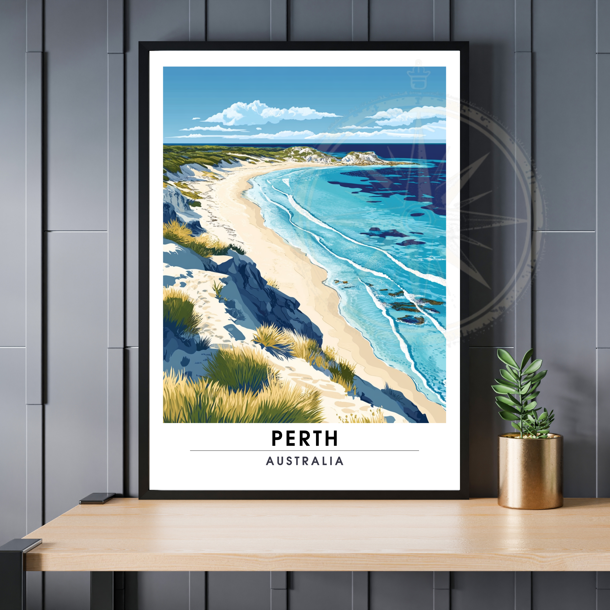 Affiche Perth | Poster Murale Australie | Affiche Australie-0