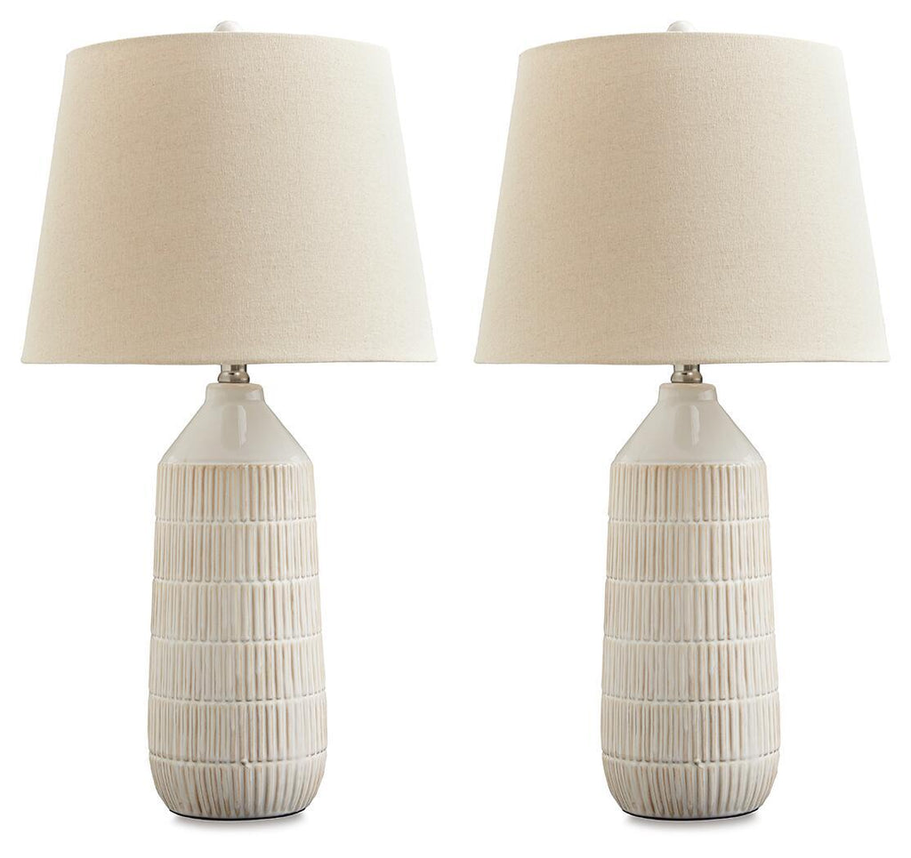 Willport Ceramic Bedside Lamps - Set of 2-0