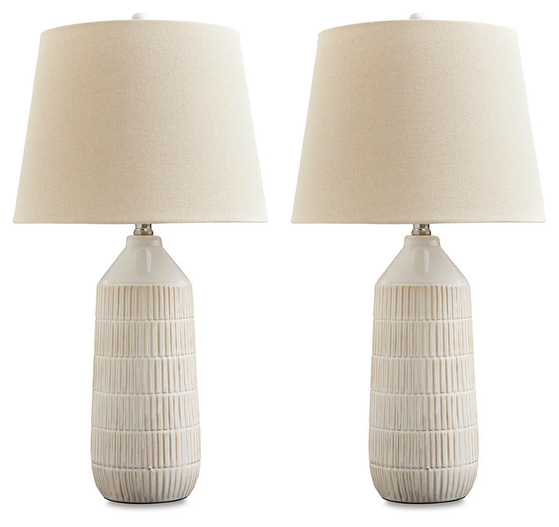 Willport Ceramic Bedside Lamps - Set of 2-0