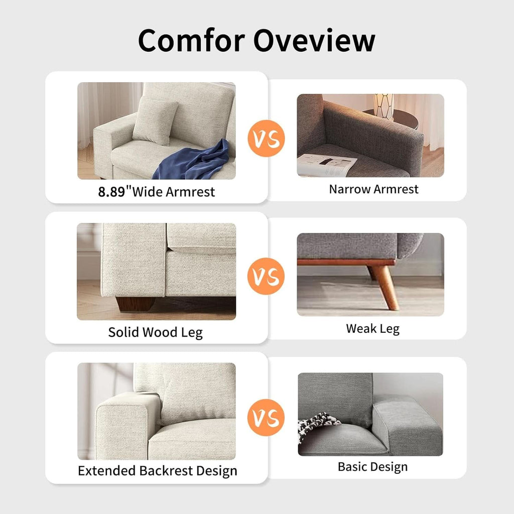 Modern Beige Recliner Sofa For Living Room Furniture-3