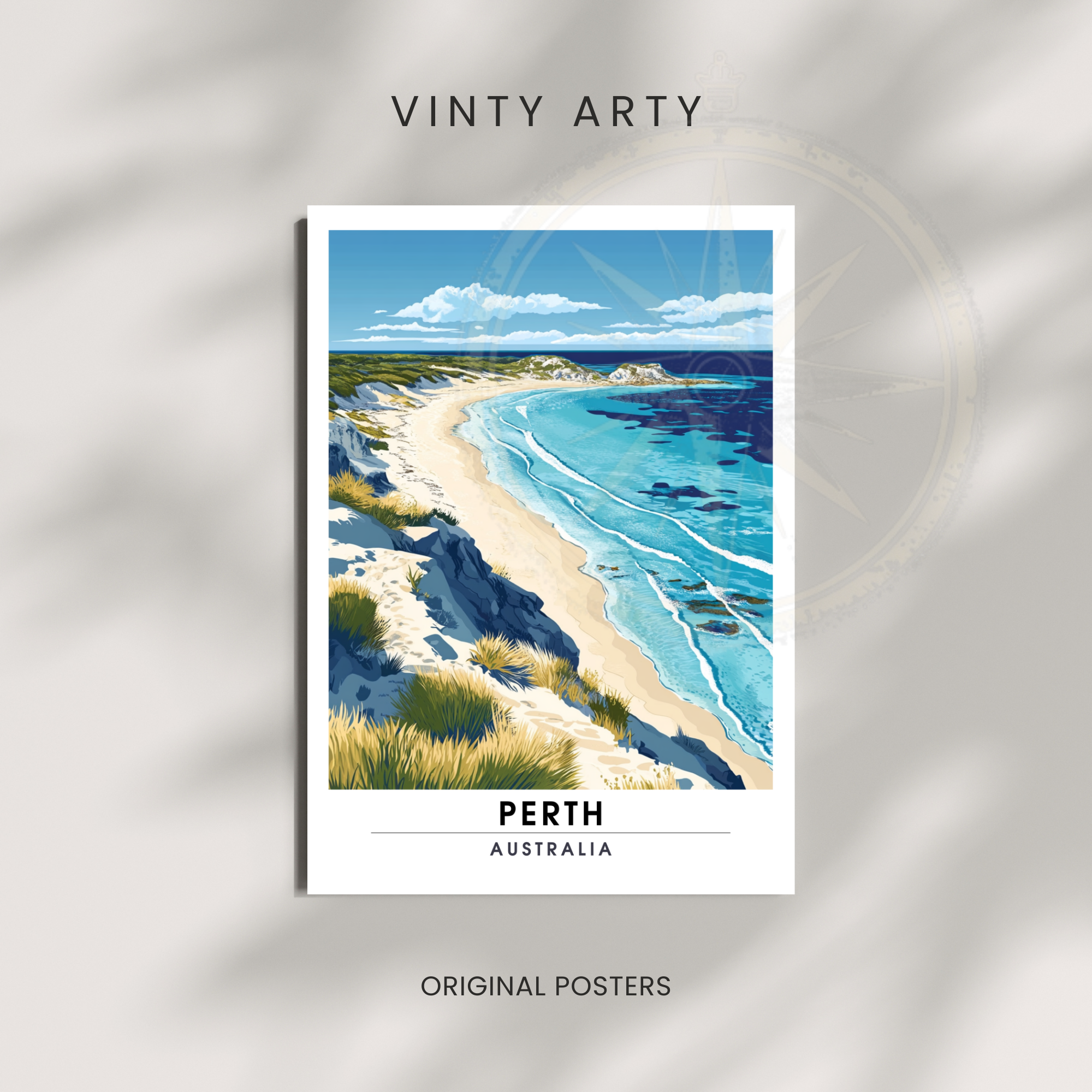 Affiche Perth | Poster Murale Australie | Affiche Australie-2