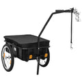 NNEVL Bike Cargo Trailer/Hand Wagon 155x60x83 cm Steel Black