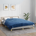 Vidaxl weighted blanket 220x235 cm 15 kg fabric blue-0