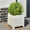Vidaxx planter 30x30x30 cm steel white