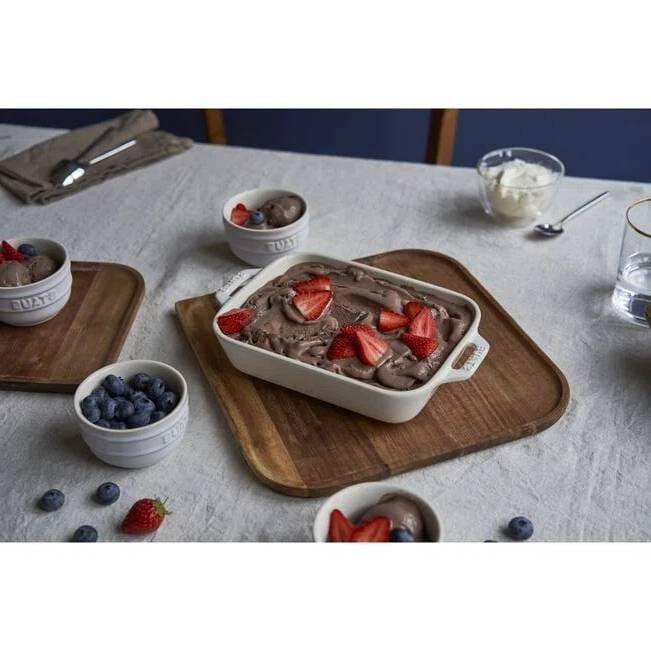 Ivory Ceramic Baking Dishes - Set of 2-0