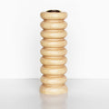 Totem Wooden Candle Holder - Natural-0