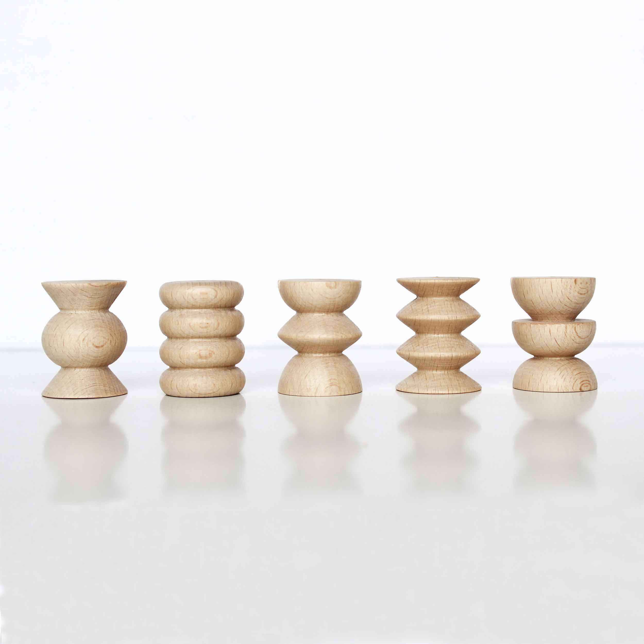 Totem Wooden Picture / Postcard Stand -  Set of 5 Short-1
