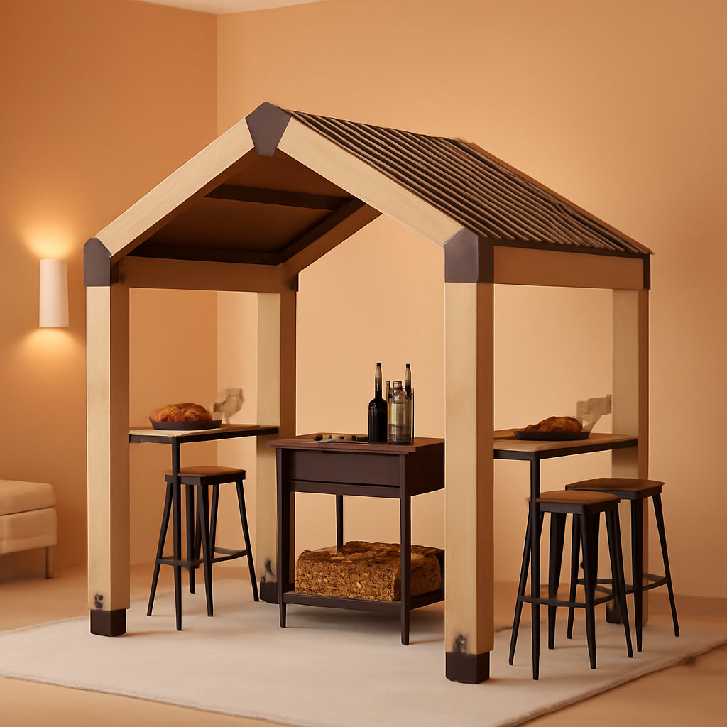 Outdoor Grill Gazebo Featuring Hardtop 7.7x5.7 Feet