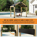 Outdoor Grill Gazebo Featuring Hardtop 7.7x5.7 Feet