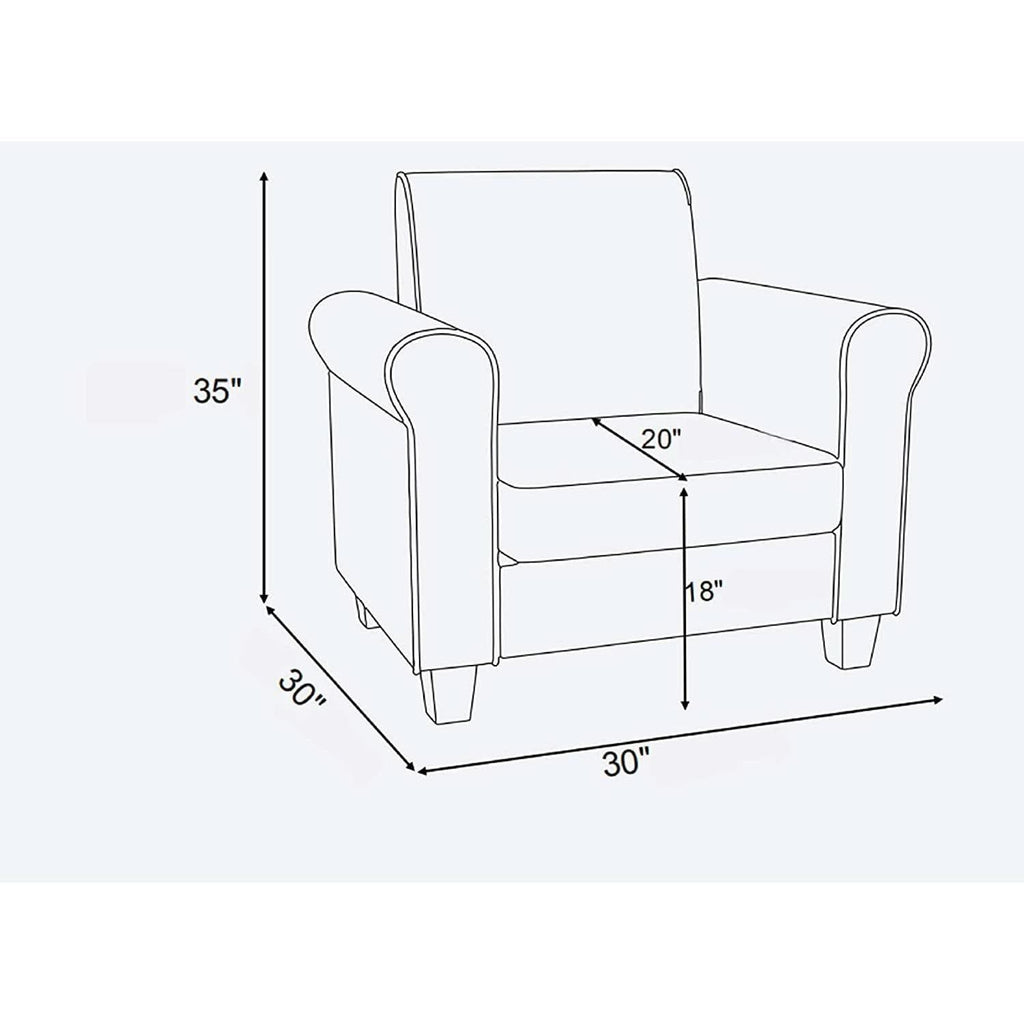 Black Accent Chair Modern Design For Living Room Furniture-1