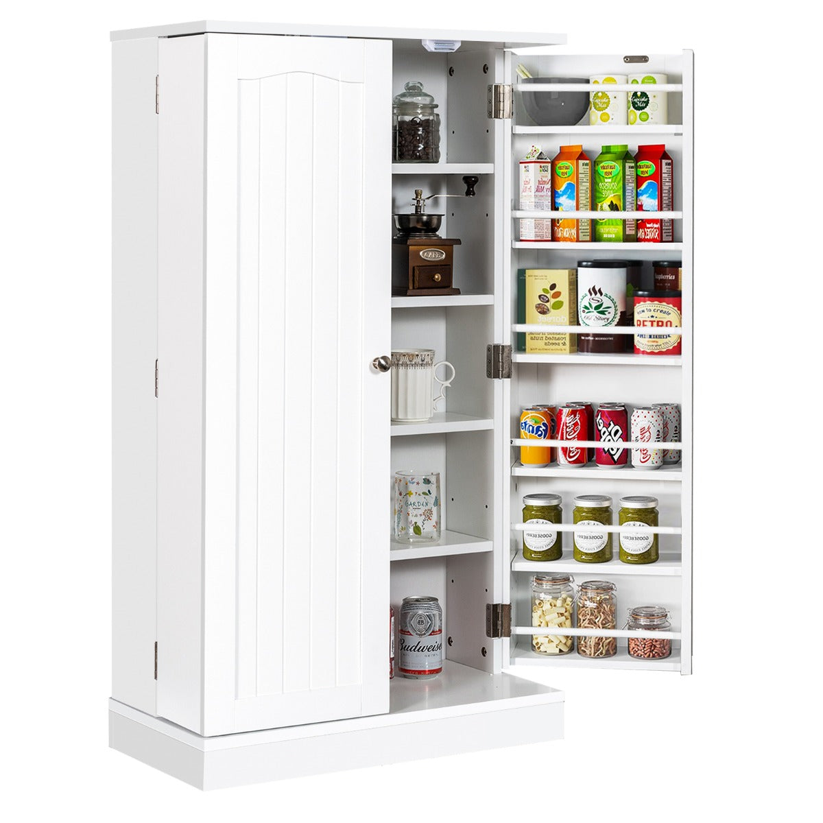 NNECW 17-Tier Buffet Cupboard for Dining Room, Living Room & Entryway-1