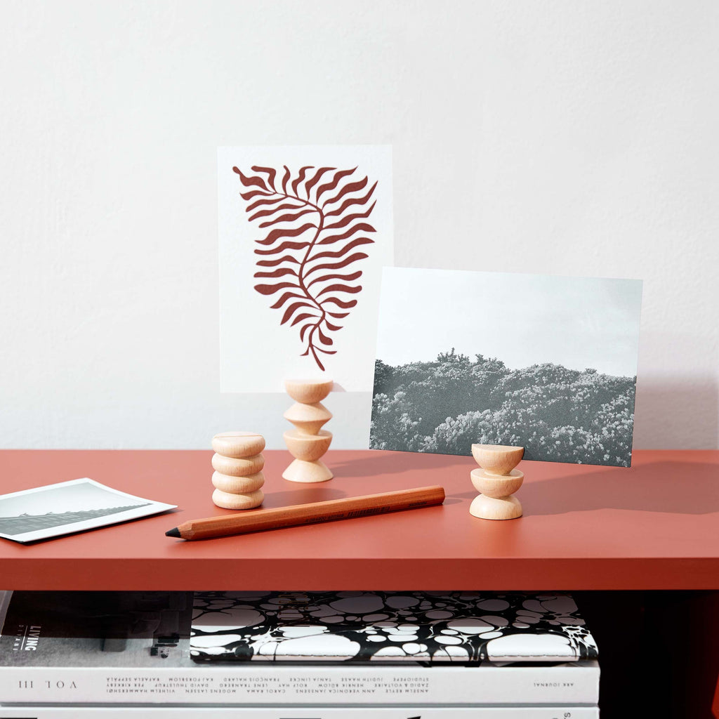 Totem Wooden Picture / Postcard Stand -  Set of 5 Short-3